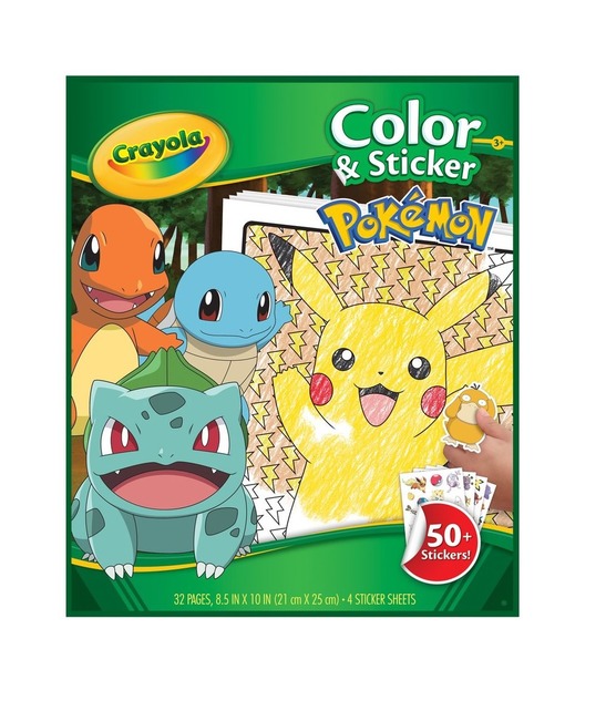 Crayola Color & Sticker, Pokemon