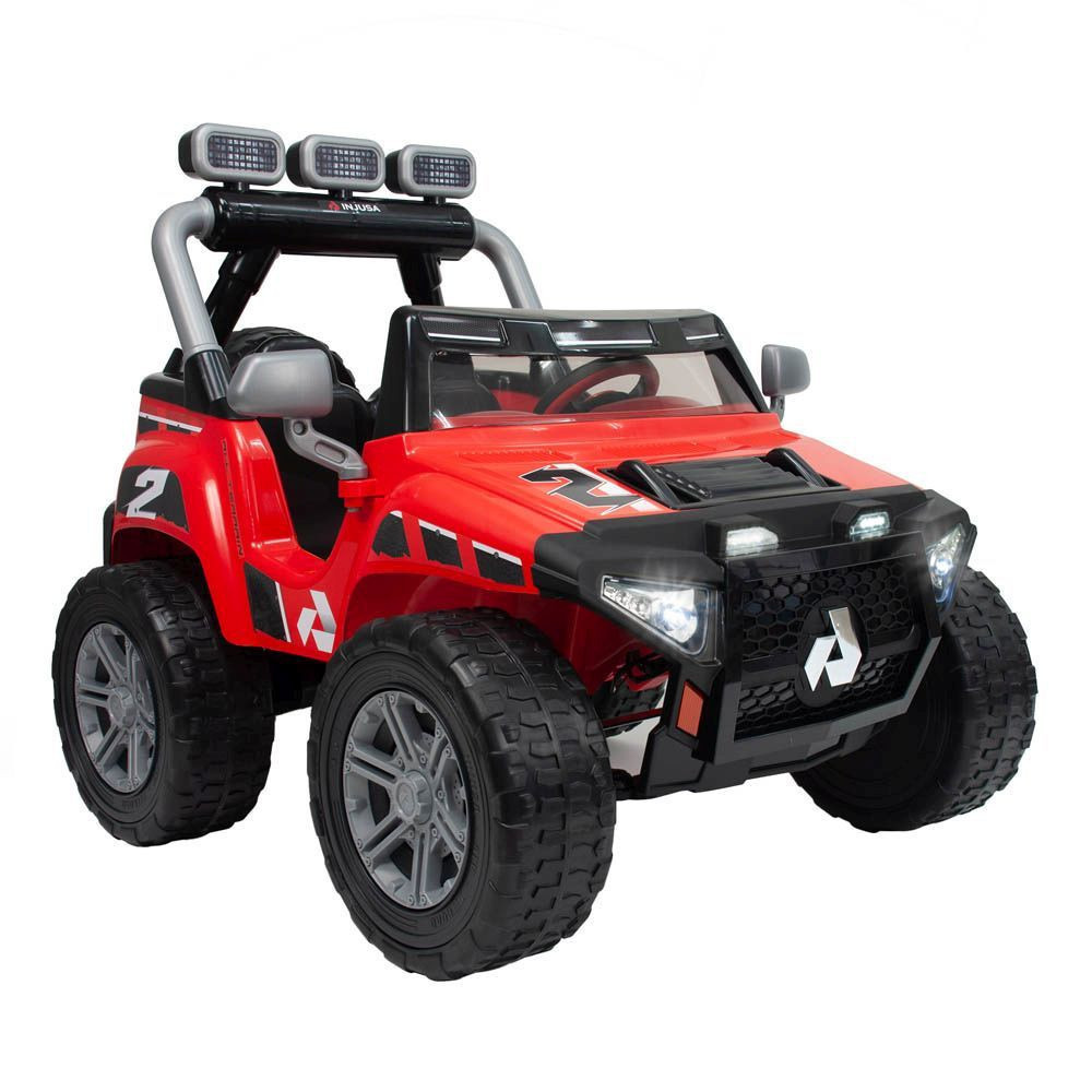 Injusa Monster Car 24V Luces, Ruedas Eva