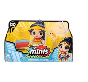 Dc Minis Figure 3" Wonder Woman With Lasso Shield & Pet