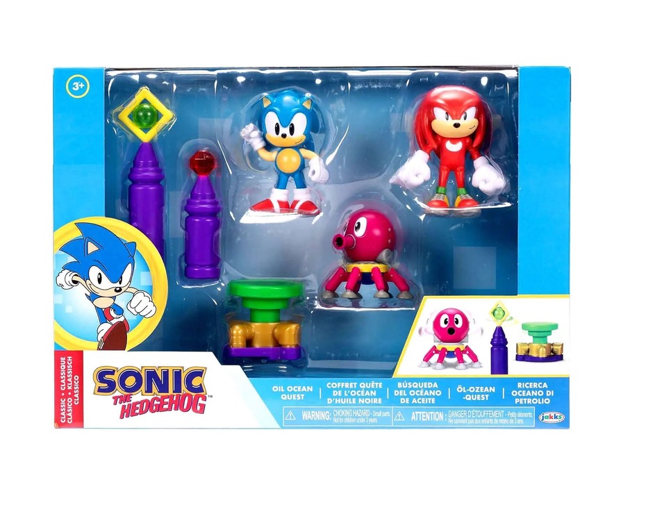Jakks Pacific Sonic The Hedgehog 2.5" Figure Oil Ocean Diorama Set
