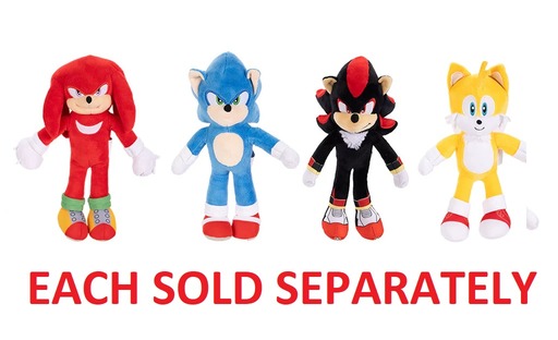 Jakks Pacific Sonic The Hedgehog 3 Movie Basic Plush 9" Assorted 4