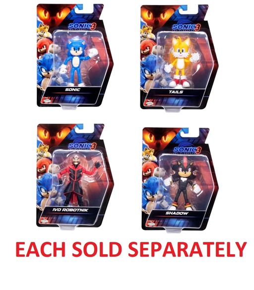 Jakks Pacific Sonic The Hedgehog 3 Movie 5" Figure  Wave #1 Assorted 4