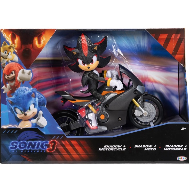 Jakks Pacific Sonic The Hedgehog 3 Movie 5" Figure Shadow Motorcycle