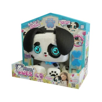 Pixel Hugs Electronic Plush (Black/White)