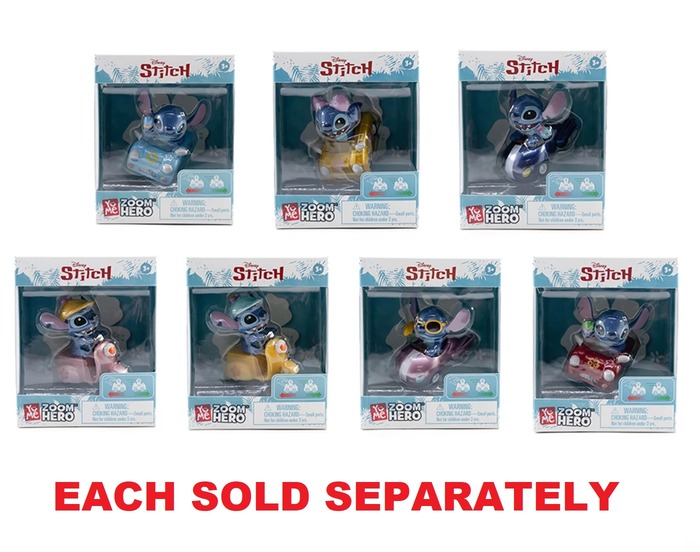 Disney Lilo & Stitch Zoom Hero Pullback 7-Assorted