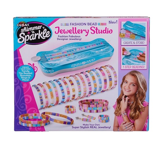 Cra-Z-Art Shimmer N' Sparkle Dots & Dashes Tila Bead Bracelet Studio