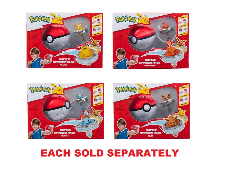 Pokemon Battle Spinner 1 Pack 4-Assorted