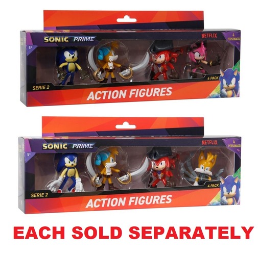 Jakks Pacific Sonic The Hedgehog Figure Action 4-Pack Window Box 3
