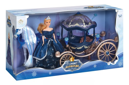 Transtern Electric Horse With Doll & Carriage