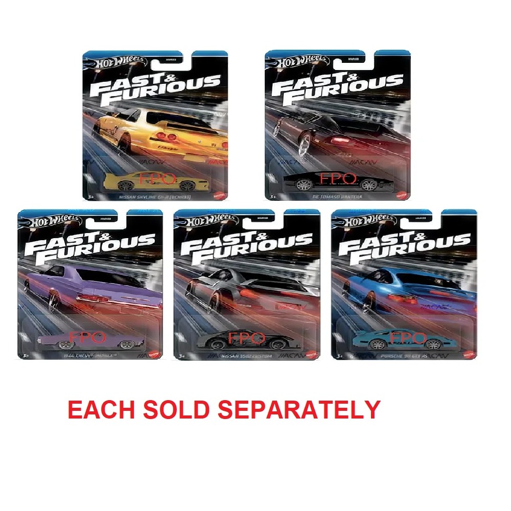 Mattel Hot Wheels Themed Fast & Furious Assorted