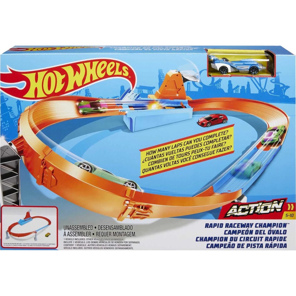 Mattel Hot Wheels Action Rapid Raceway Champion