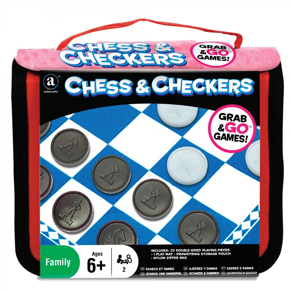 Ambassador Grab & Go Games! - Travel Chess & Checkers