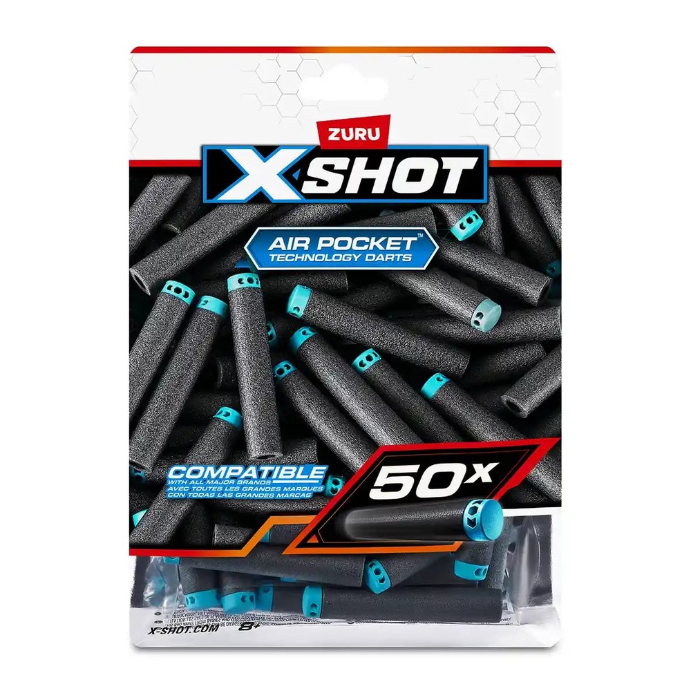 X-Shot Excel 50 Pieces Refill Darts Foilbag