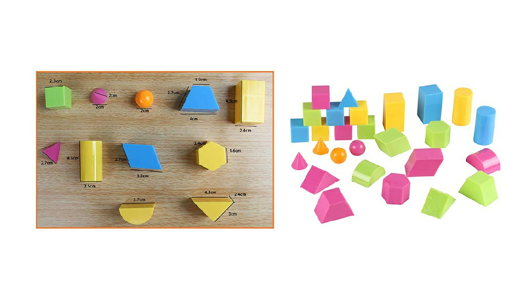 3D geometric colorful 34 pcs