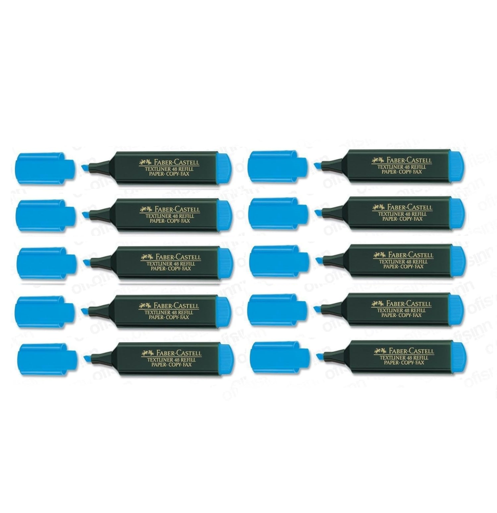Faber-Castell Blue Highlighter 10Pc 1Box