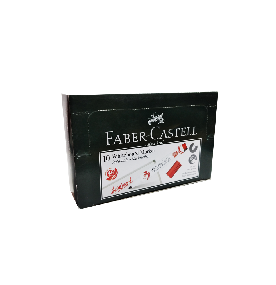 Faber-Castell White Board Marker Red 1Pck
