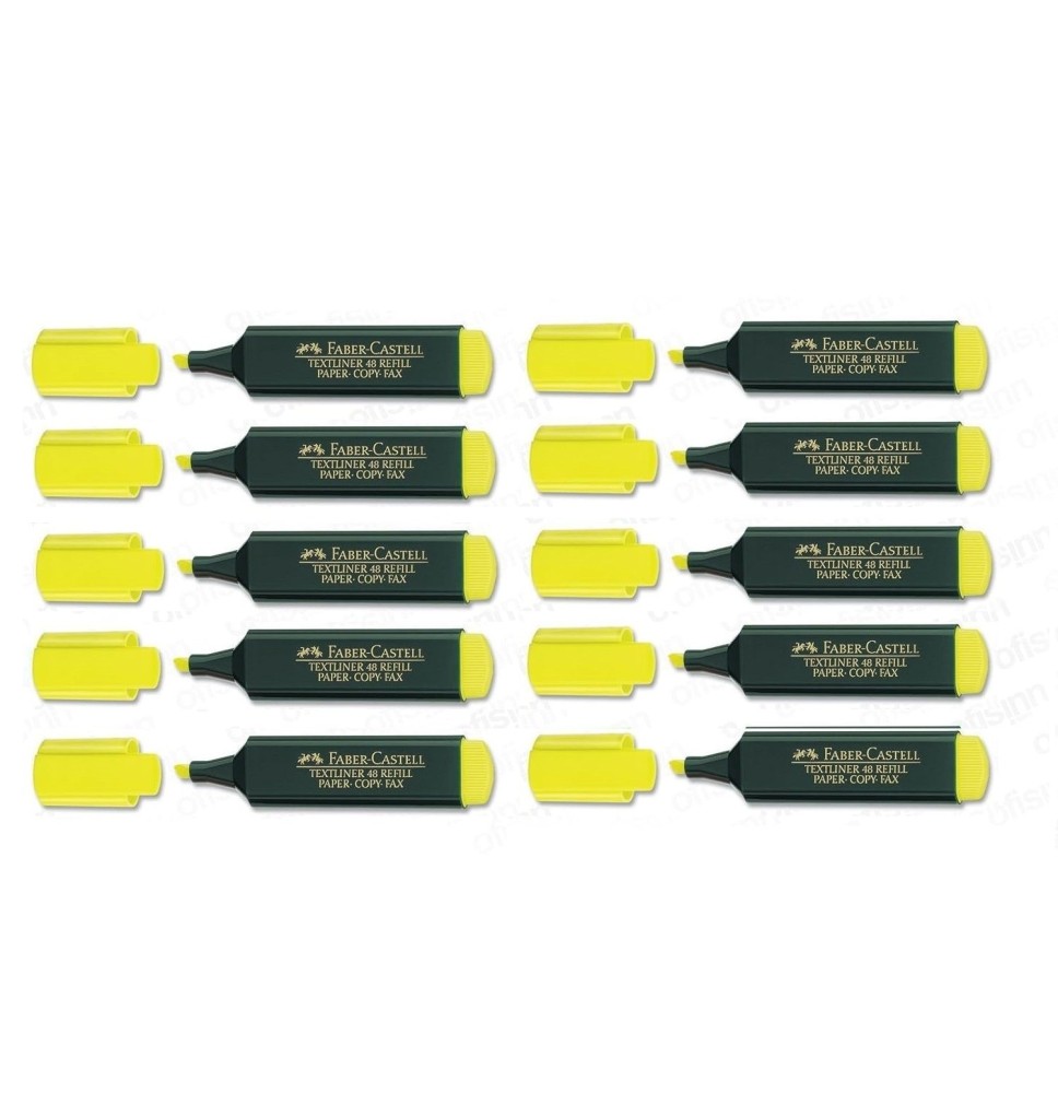 Faber-Castell Yellow Highlighter 10Pc 1Box