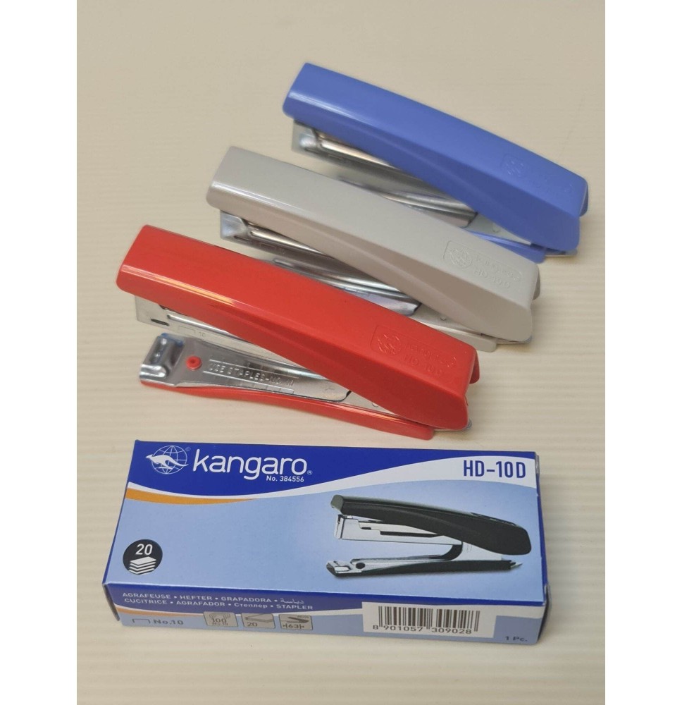 Kangaro Standard Stapler + Built-In Reload Indicator and Staple Remover 1Pc