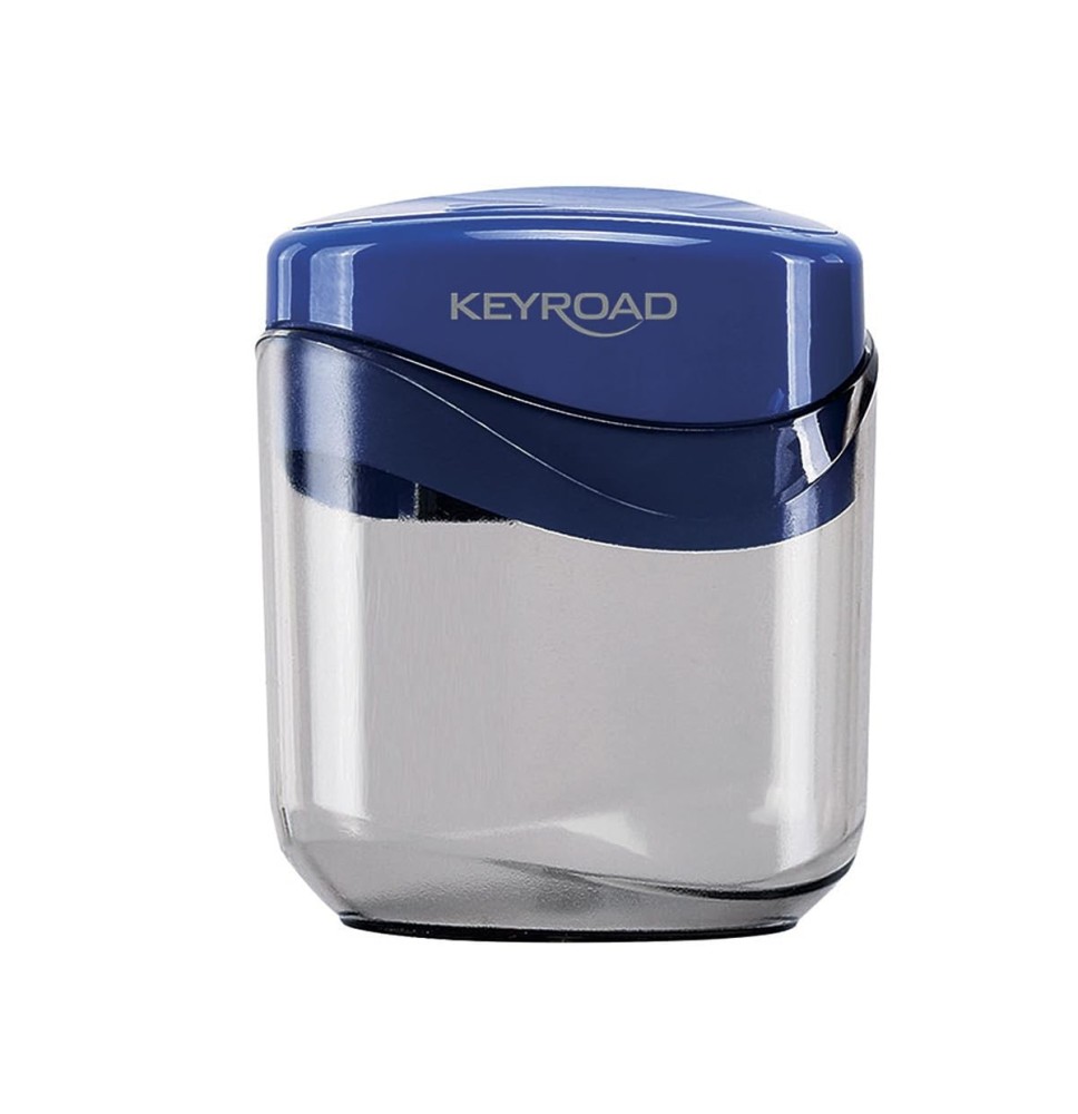 Keyroad Metal Two Hole Sharpener With Plastic Case 1Pck