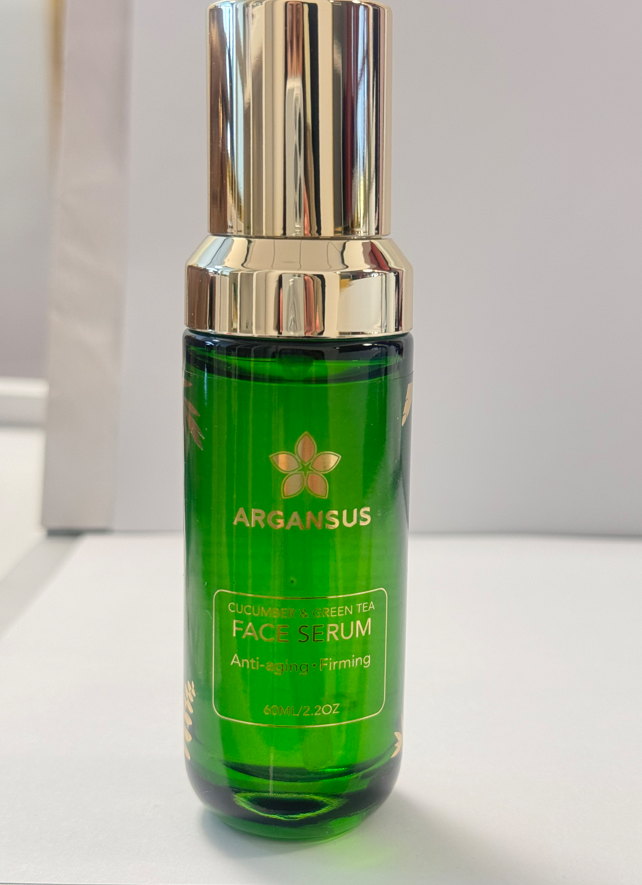 ARGANSUS CUCUMBER & GREEN TEA FACE SERUM ANTI-AGING -FIRMING