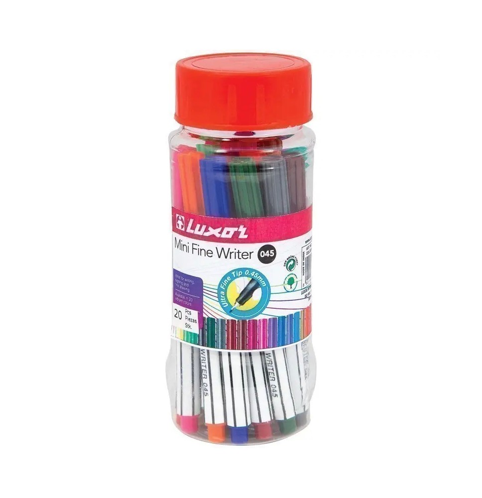 Luxor Mini Fine Writer 045 20Pc 1Jar