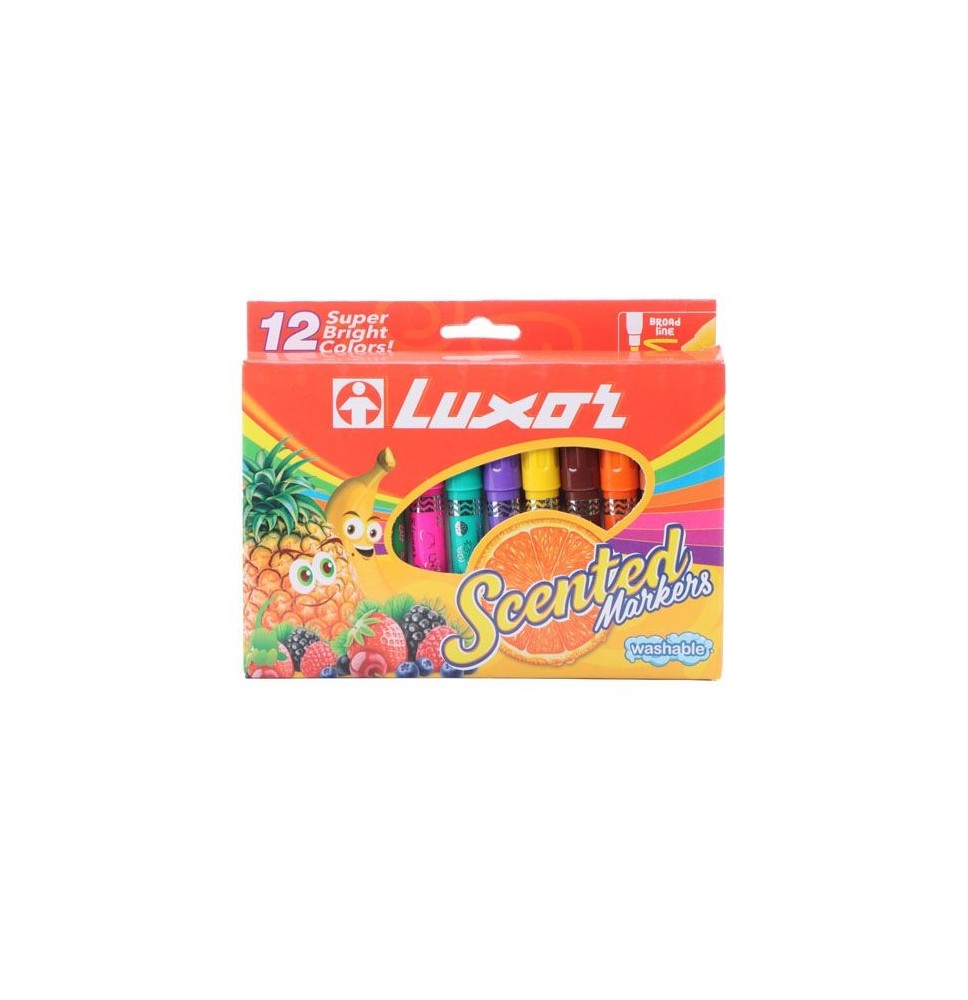 Luxor Scented Marker 12Pc 1Pck