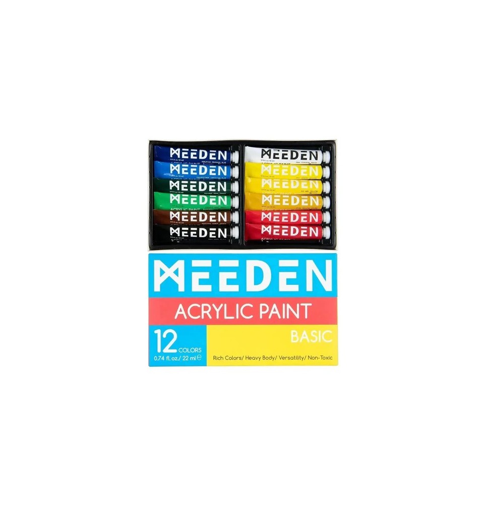 Meeden Acrylic Paint Pastel 12x22Ml 1Box