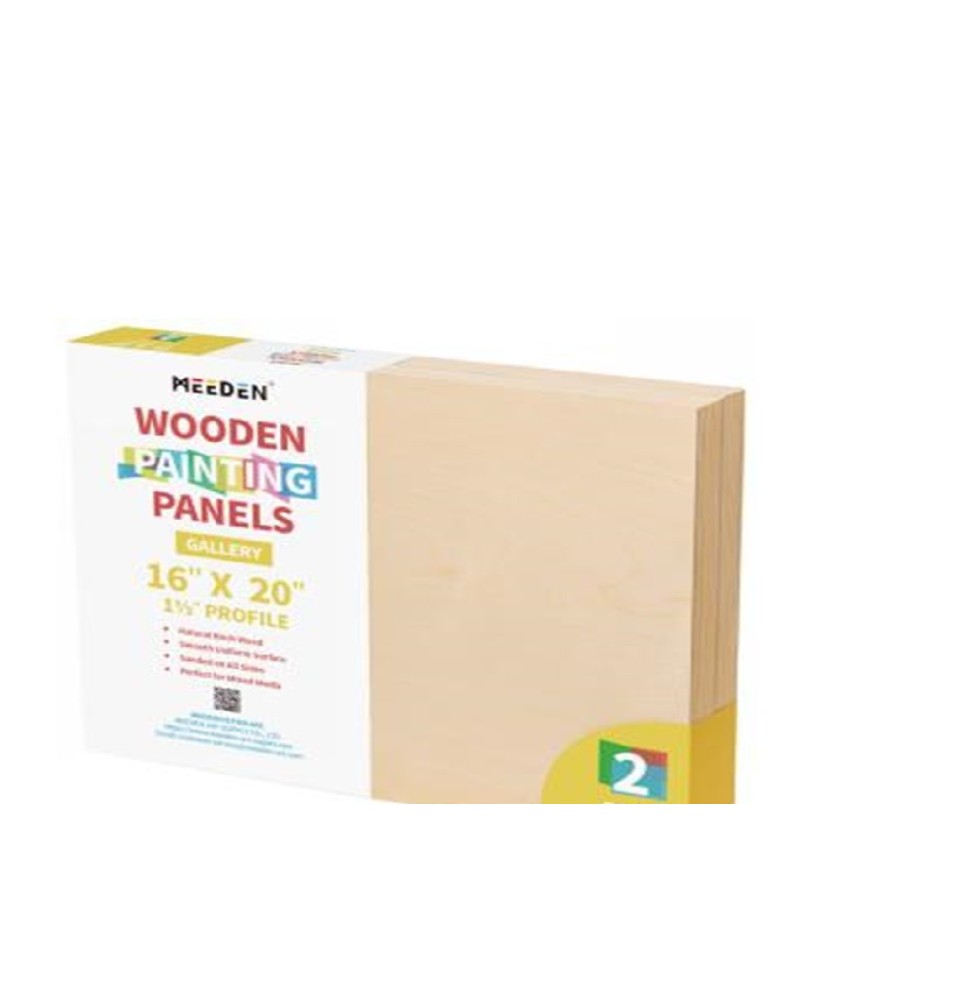 Meeden Wooden Painting Panels  16x20 1Pc