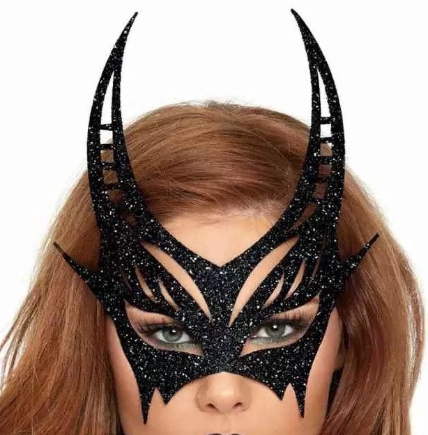 Glitter Mask - Black
