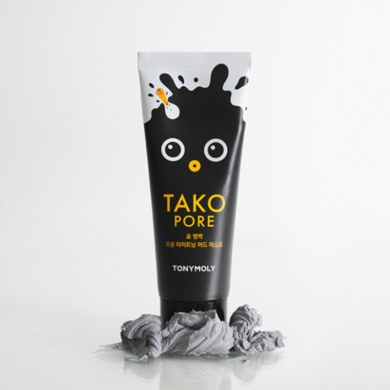 TONY MOLY - Tako Pore Charcoal Pore Tightening Mud Mask - 100g