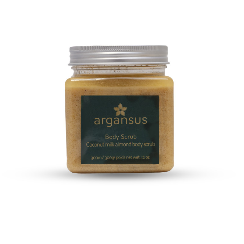ARGANSUS COCONUT MILK ALMOND BODY SCRUB