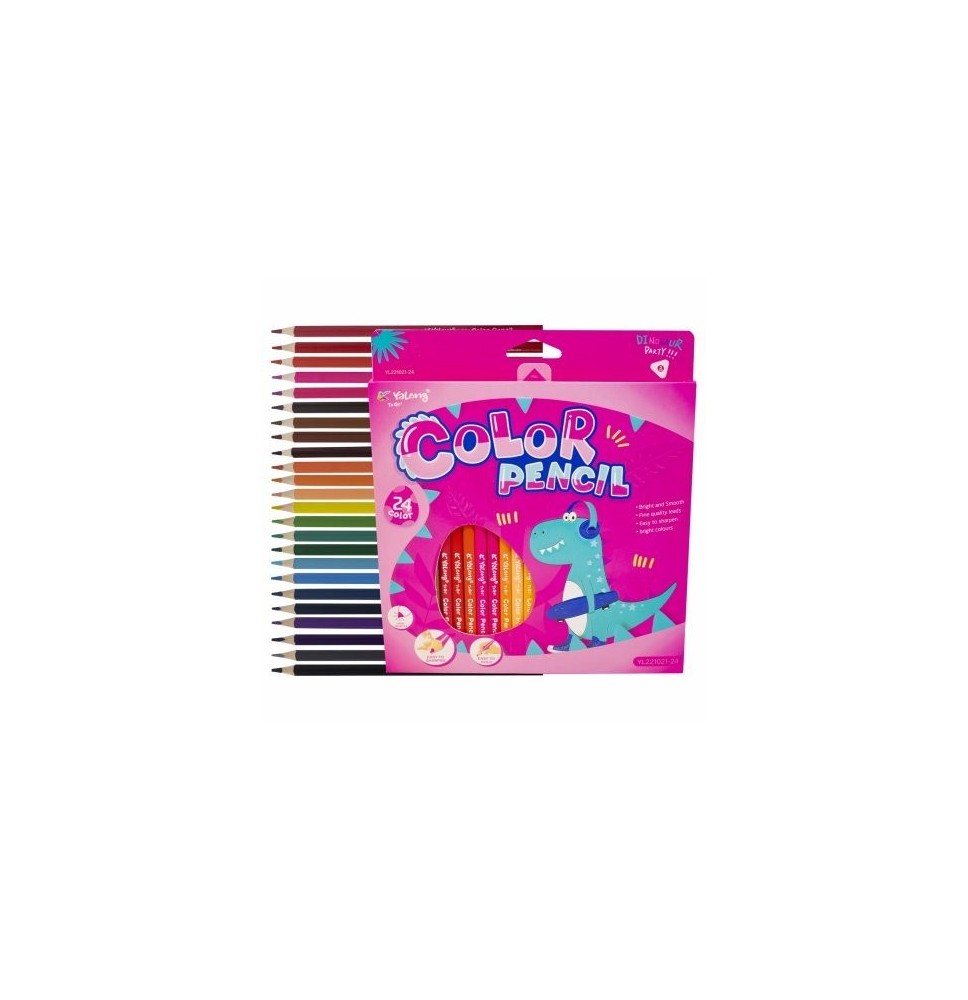 Yalong Color Pencil 24Pc 1Pck