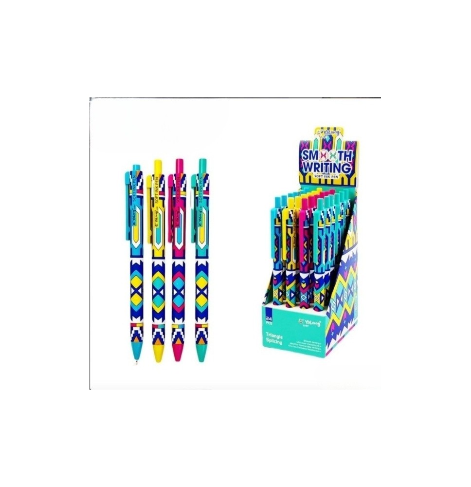 Yalong Soft Ink Pen 24Pc 1Pck