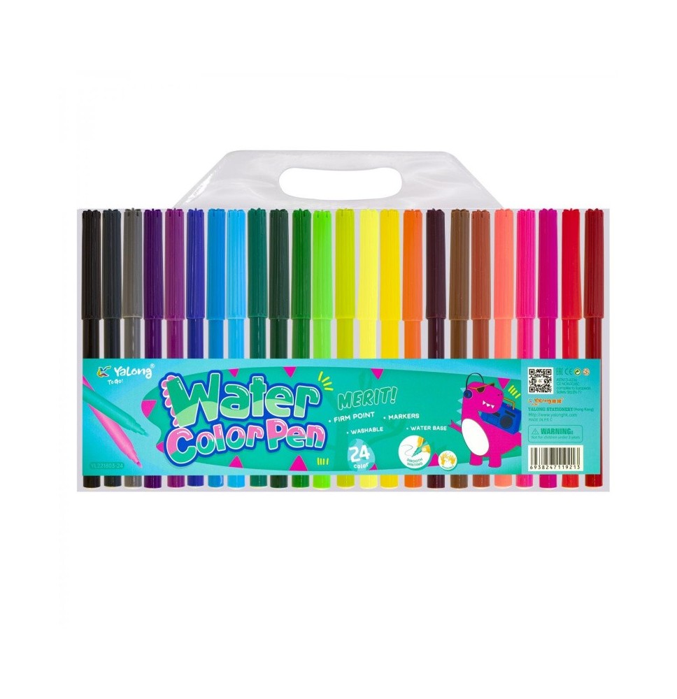 Yalong Water Colors Pen  24Pc 1Pck