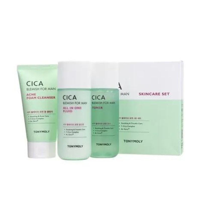 TONY MOLY - Derma Lab Cica Blemish For Man Skincare Set