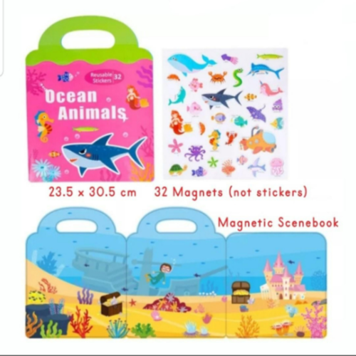 Magnatic Book Stickers- Ocean Animals