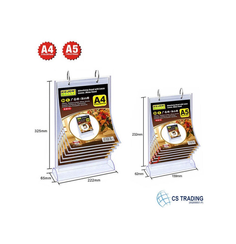 Kejea Advertising With Loose Leaves A5 1Pc