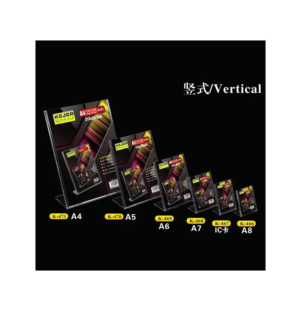 Kejea L Shape Card Stand 53x74mm 1Pc