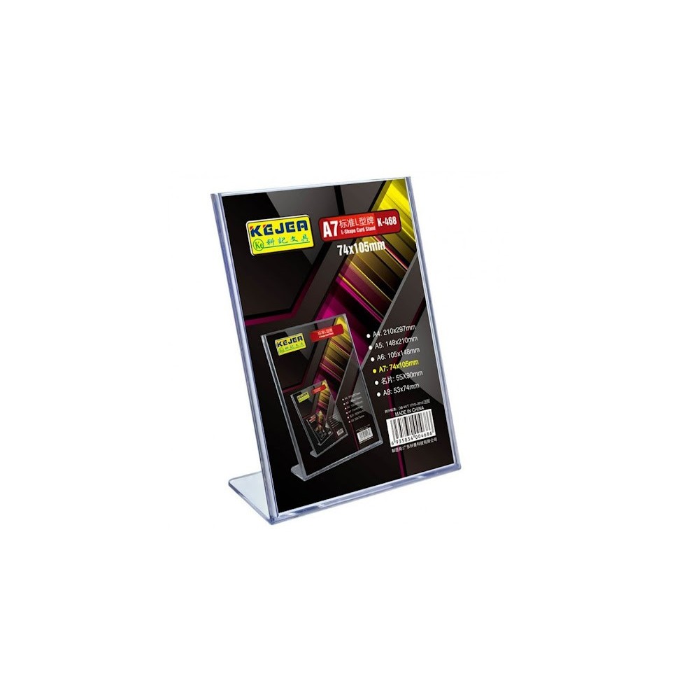 Kejea L-Shape Card Stand A7 74x105mm 1pc
