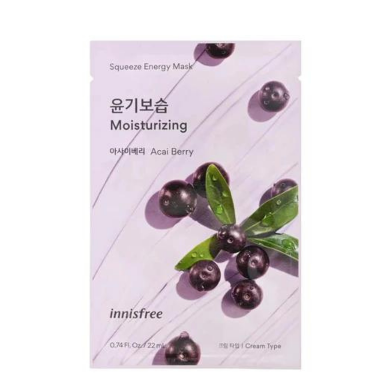 INNISFREE - Squeeze Energy Mask Acai Berry - 22 ml