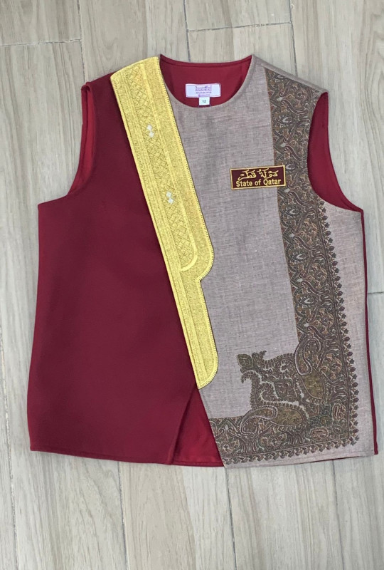 قميص قطري للأطفال بتصميم تقليدي عصري