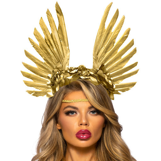 Golden Goddess Floral Head Band