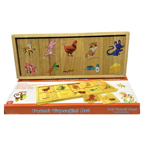 Animal food matching game