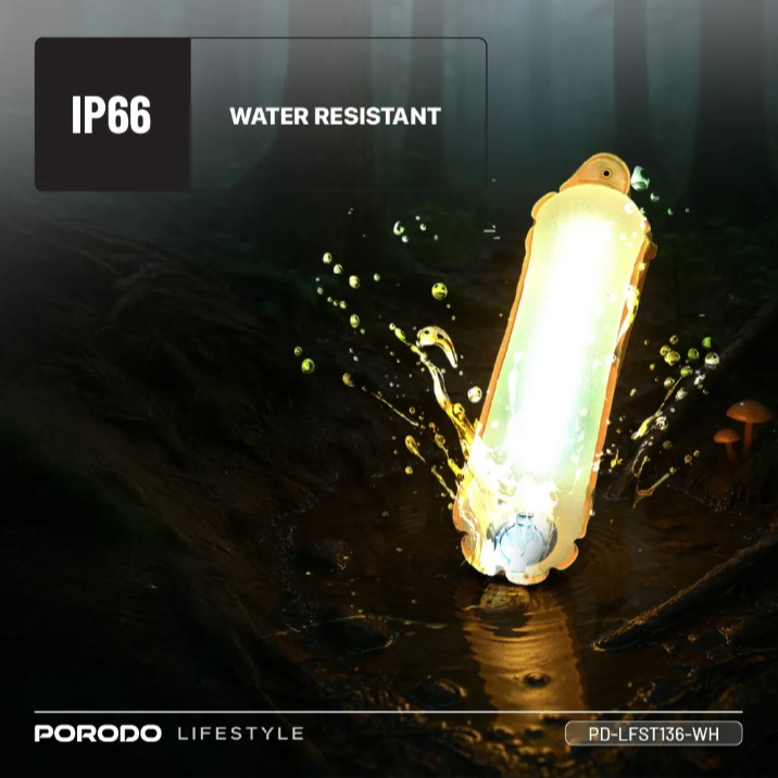 Porodo Lifestyle Inflatable Outdoor Magnetic Tube Light - White